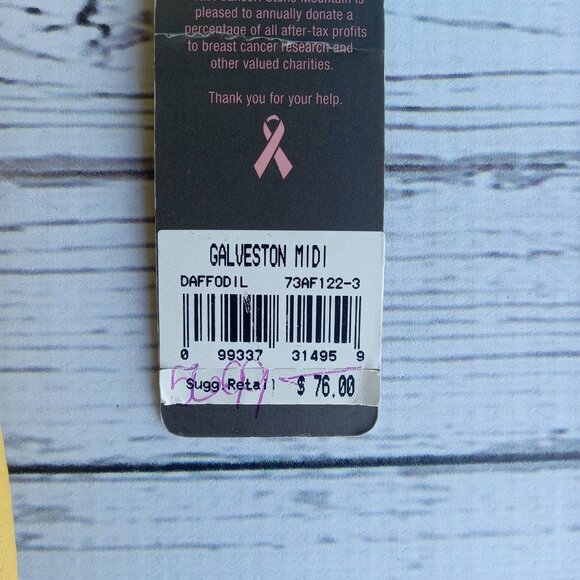 Stone Mountain Leather Bag Purse Galveston Midi Mustard Yellow Daffodil‎  NWT - Picture 2 of 5